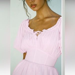 Sabo Skirt Nyrobi Dress in Pink Cotton